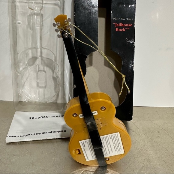 Vintage Elvis Illuminated Musical Ornament Jailhouse Rock Elvis Presley NEW - Picture 6 of 8